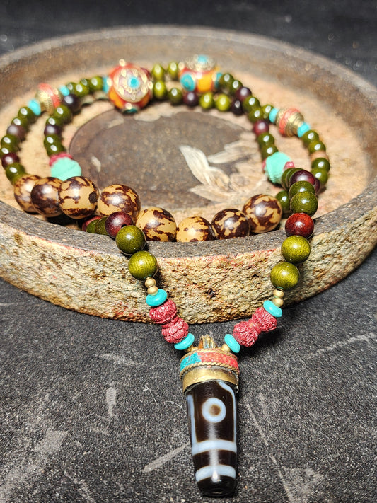 Chinese-Tibetan Fusion Necklace