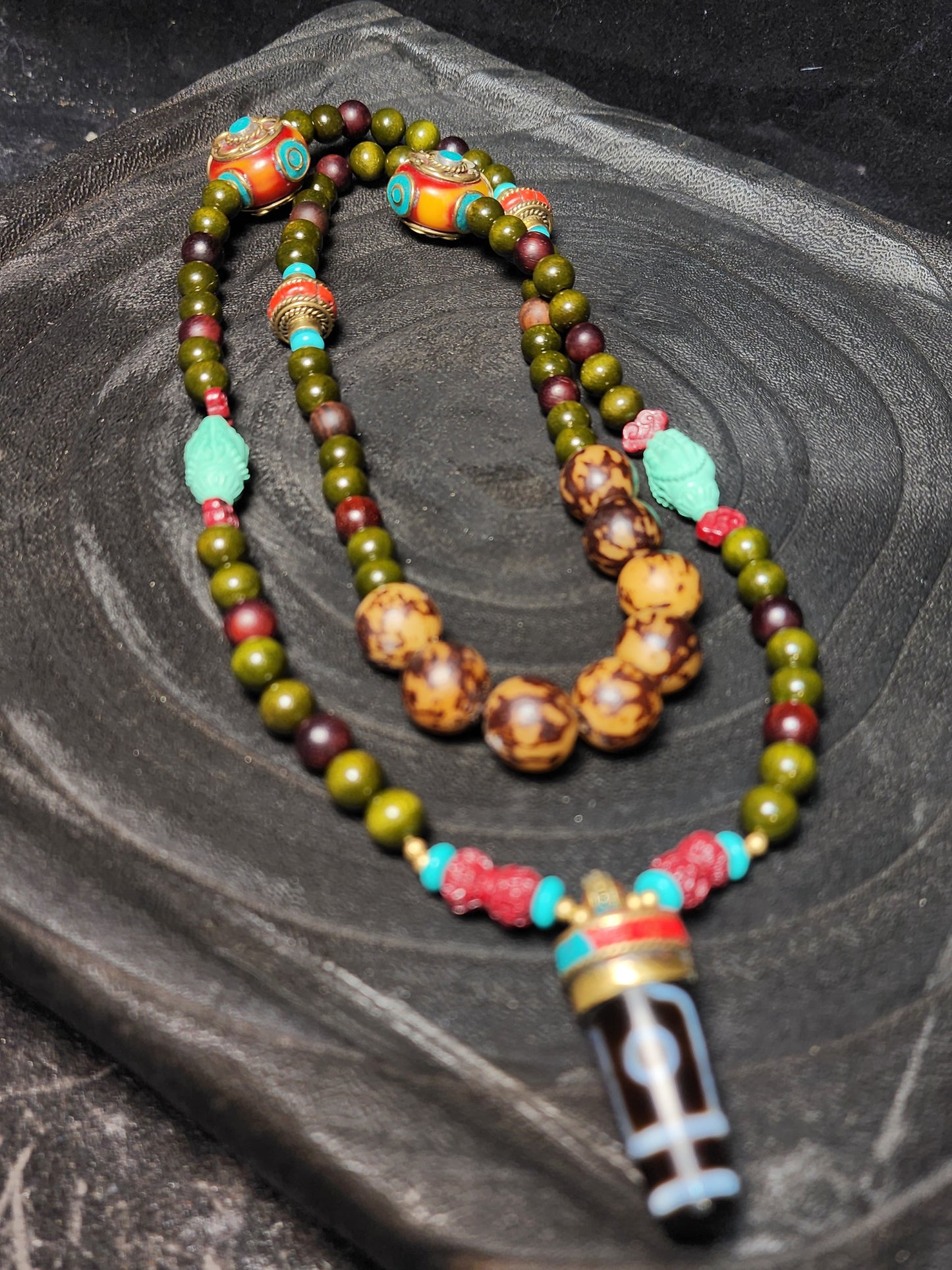 Chinese-Tibetan Fusion Necklace