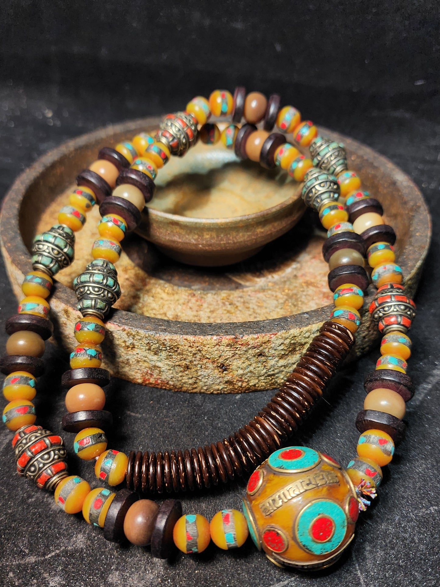 Traditional Tibetan Mala Necklace