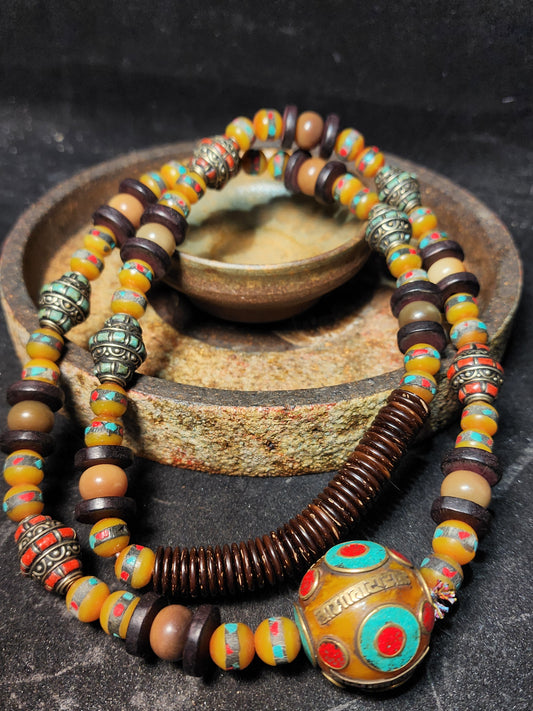 Traditional Tibetan Mala Necklace