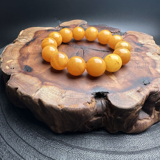 Beeswax Amber Bracelet